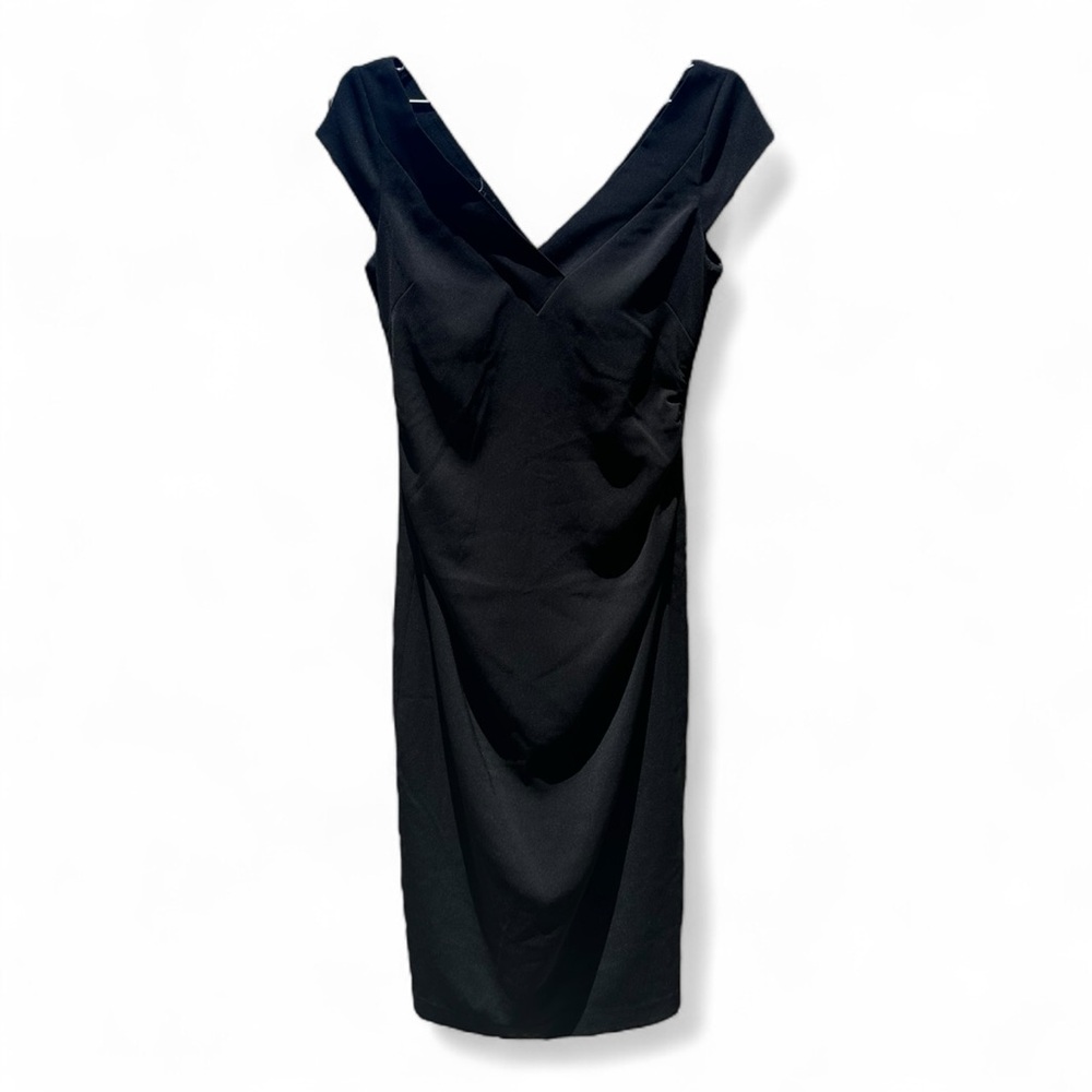 Maggy London Black Sheath Dress Size 6